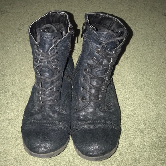 steve madden girls combat boots